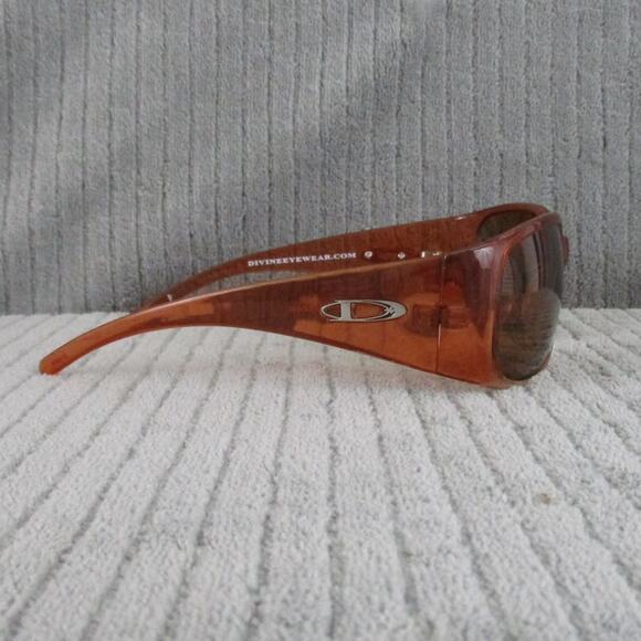 New Divine Eyewear Vixen Orange Fade/Polarized Amber Sunglasses NWT Women's - Picture 5 of 8